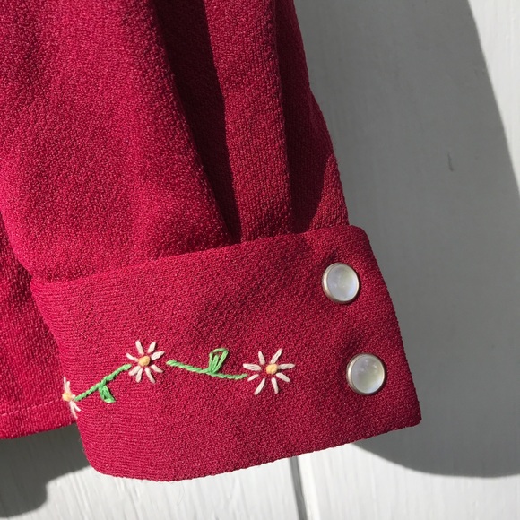 Vintage Embroidered Western Shirt Jacket | Host Pick - Picture 7 of 7